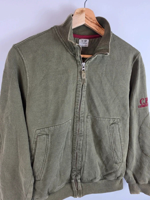Vintage C.P. Company Heavy Cotton Full Zip Sweatshirt Green - Size 12 Yrs