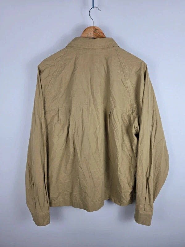 Burberrys Vintage Khaki Cotton Blend Harrington Jacket – Size 52 (fits XL)