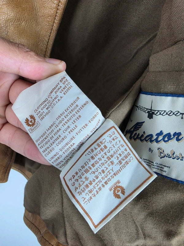Belstaff The Aviator Leather Biker Jacket – IT 42 / UK 10, Museum Edition