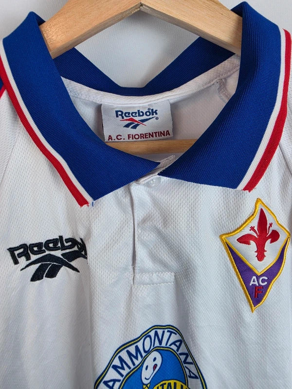 Vintage Fiorentina 1995/97 Away Football Shirt - Size M, Reebok Sammontana