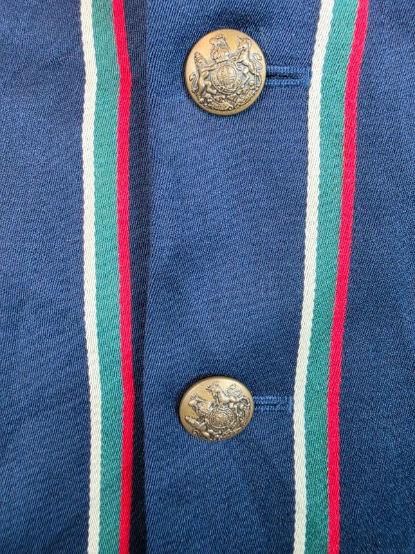 Polo Ralph Lauren Regatta Stripe Crest Wool Blend Blazer - Size 8