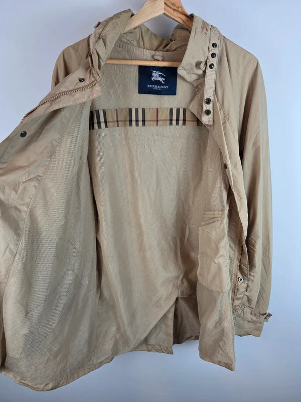 Burberry London Field Jacket Beige Tan Size 52 Large
