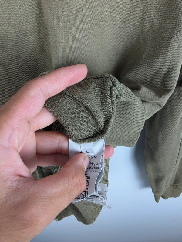 C.P. Company Khaki Lens Sleeve Crew Neck Sweatshirt – Size L
