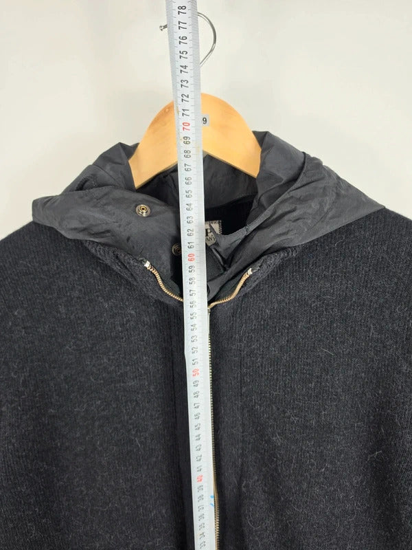 Vintage C.P. Company AW08 Alpaca Blend Full-Zip Knit Jacket, Dark Navy – Size 50 (L)