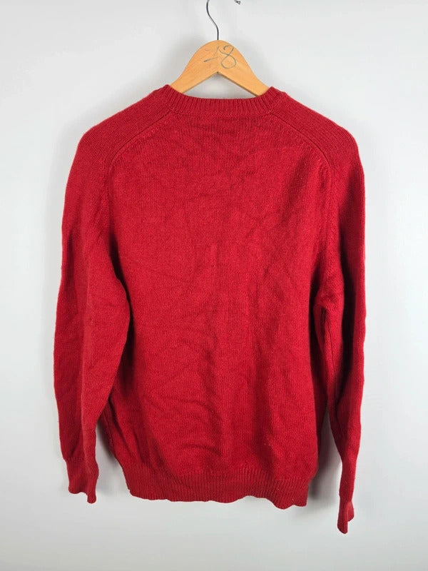 Burberry London Red Wool Crewneck Jumper – Size 6