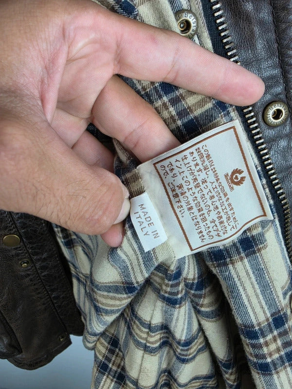 Belstaff Panther 1966 Dark Brown Leather Field Jacket – IT 40 / UK 8