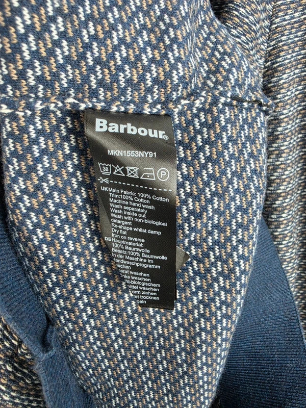 Barbour Jacquard 1/4 Zip Knit Jumper – Size L