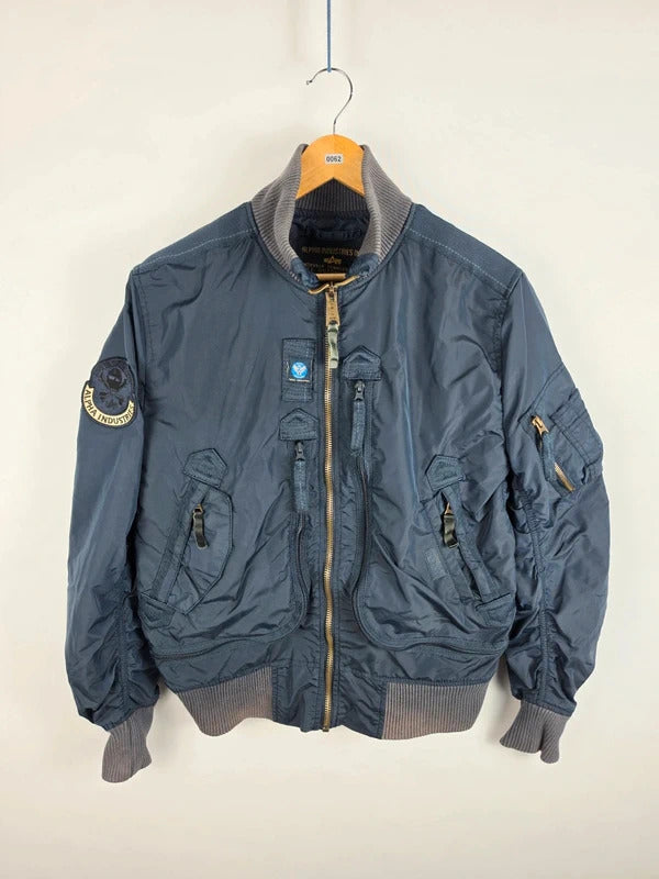 Alpha Industries Limited Edition Skull MA-1 Bomber Jacket – Size L