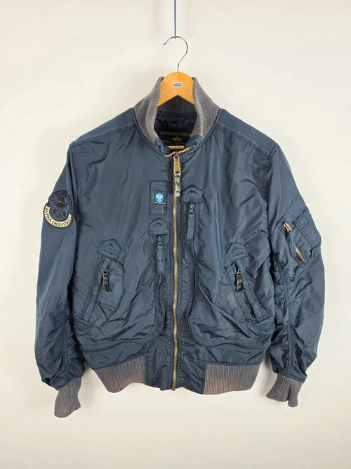 Alpha Industries Limited Edition Skull MA-1 Bomber Jacket – Size L