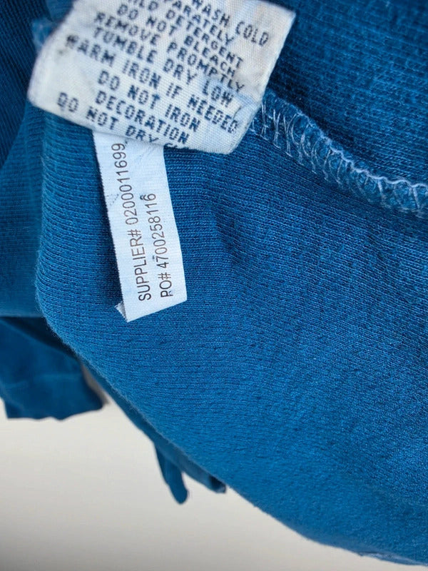 Polo Ralph Lauren Blue Ribbed Quarter-Zip Pullover – Size L