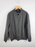 Lacoste Grey Wool-Blend Bomber Jacket – Size 56 (XL)