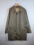 Burberry London Trench Coat Beige Khaki Men Size 52 - Large