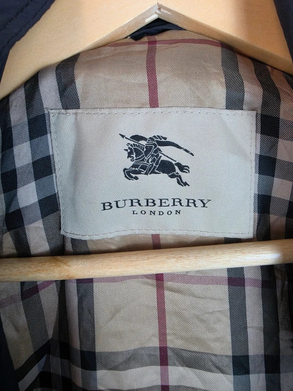 Burberry London Charcoal Black Field Jacket Coat Nova Check - Men's 54