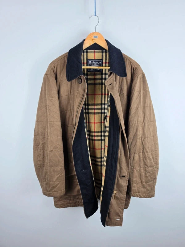 Vintage Burberrys Brown Quilted Jacket – Size 52 / XL