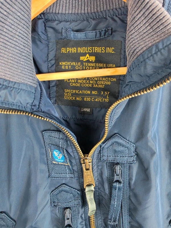 Alpha Industries Limited Edition Skull MA-1 Bomber Jacket – Size L
