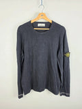 Stone Island Navy Fine Knit Compass Patch Crewneck Jumper – Size L