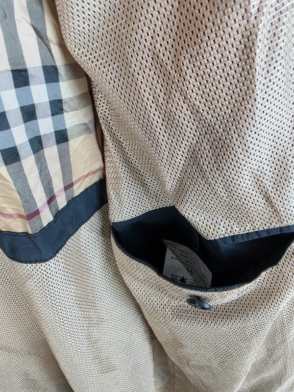 Burberry London Charcoal Black Field Jacket Coat Nova Check - Men's 54