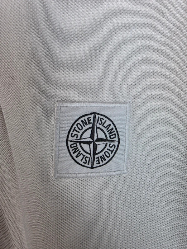 Stone Island Long Sleeve Polo Shirt Off White - Size S ART 66152CC15