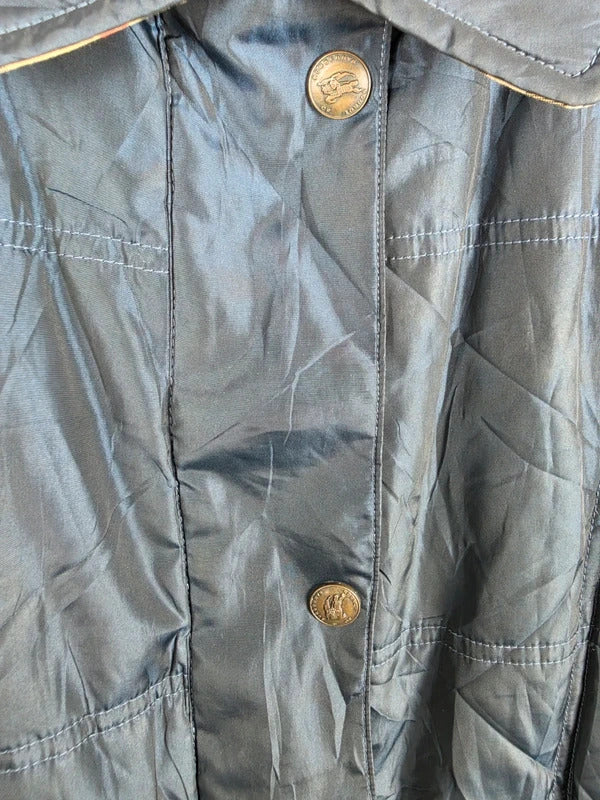 Vintage Burberrys Navy Quilted Jacket – Nova Check Lined, Size 44 ( L )
