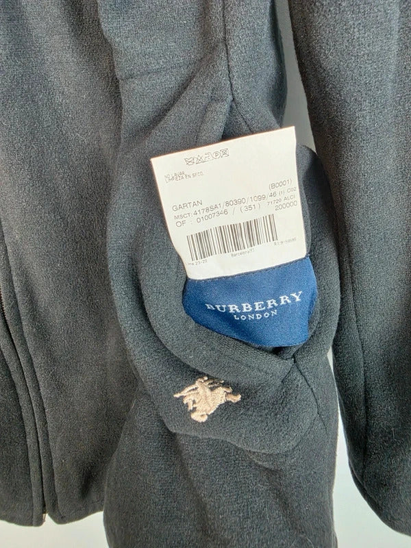 Burberry Reversible Hooded Jacket Nova Check Black Size 46 Medium