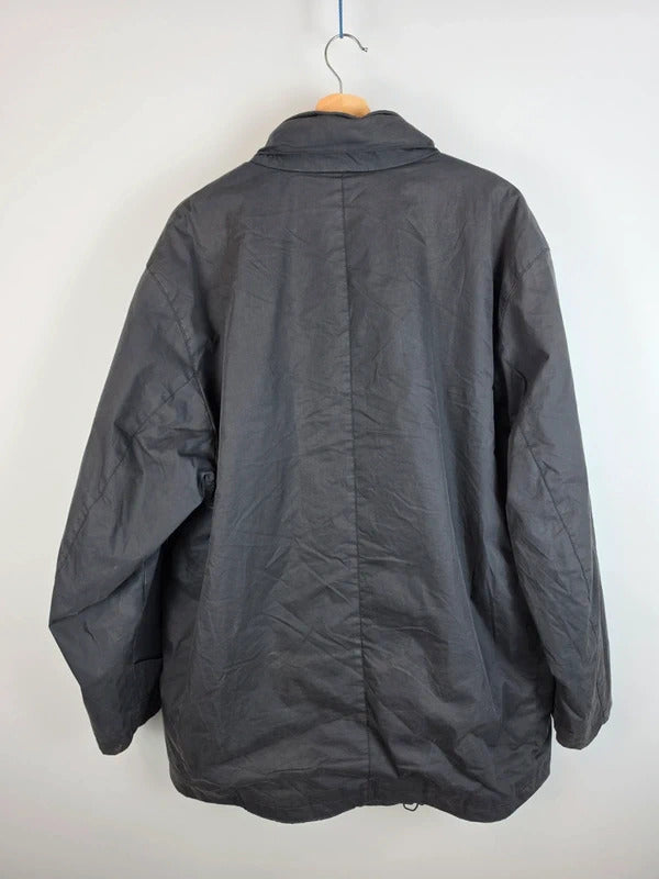 Vintage Burberry Nova Check Lined Field Jacket Coat Dark Grey / Black - Size 5 (XL)