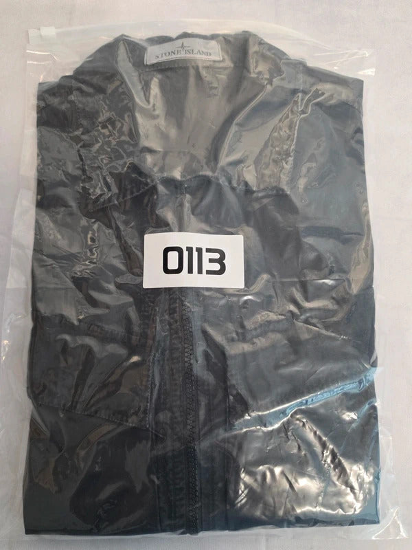 Stone Island Cotton Overshirt Jacket Dark Grey Charcoal - Medium