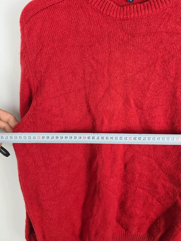 Burberry London Red Wool Crewneck Jumper – Size 6