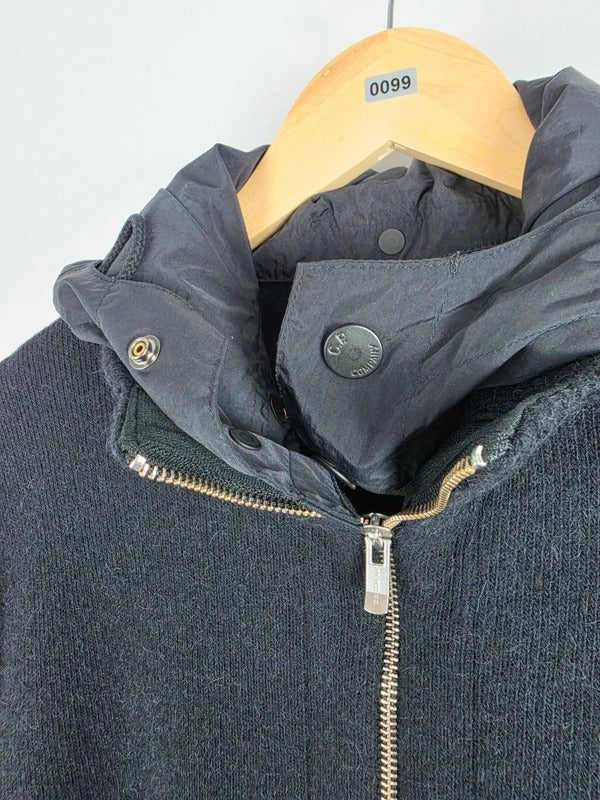 Vintage C.P. Company AW08 Alpaca Blend Full-Zip Knit Jacket, Dark Navy – Size 50 (L)
