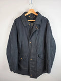 Vintage Yves Saint Laurent Pour Homme Quilted Field Jacket Navy - Size XL