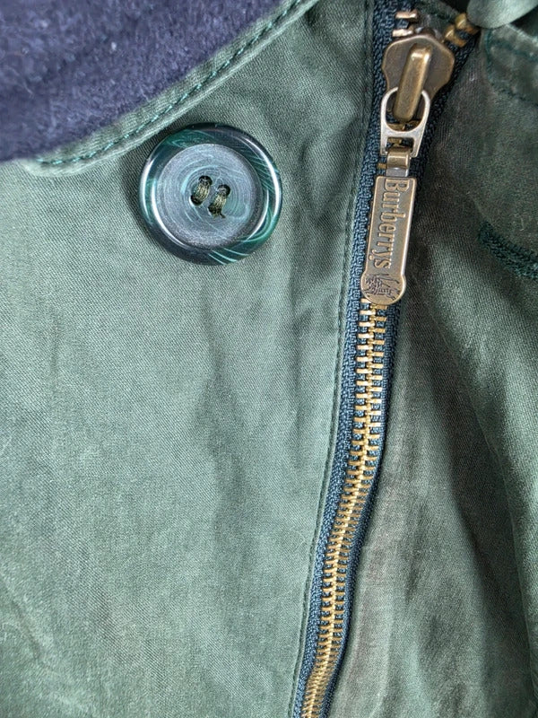 Vintage Burberrys Green Field Jacket Nova Check Lining – Size 50 XL