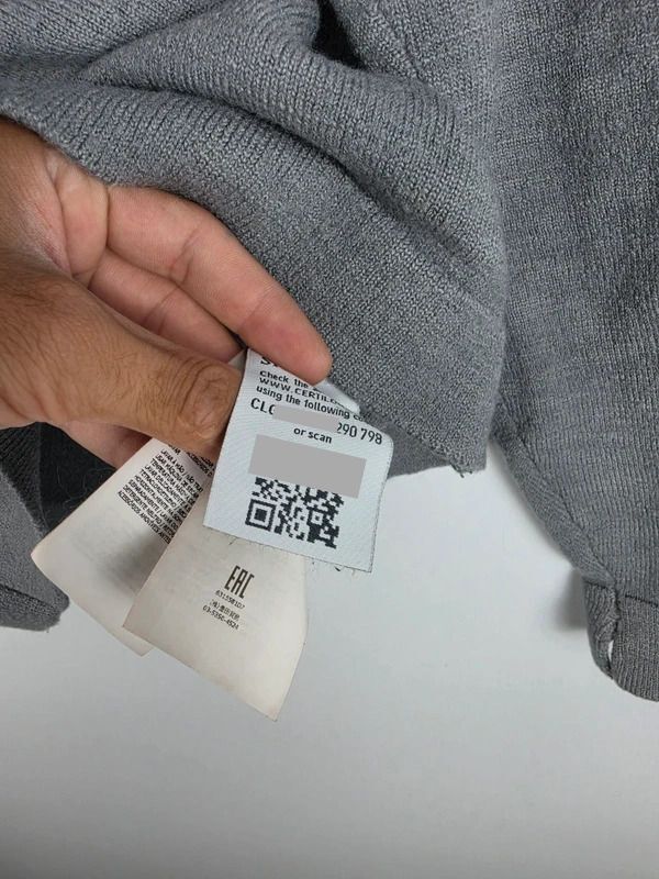 Stone Island Grey Fine Knit Crewneck Jumper Sweater Size L