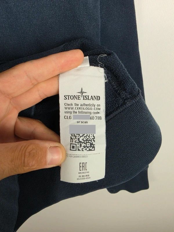 Stone Island Garment Dyed Navy Crewneck Sweatshirt Medium SS18