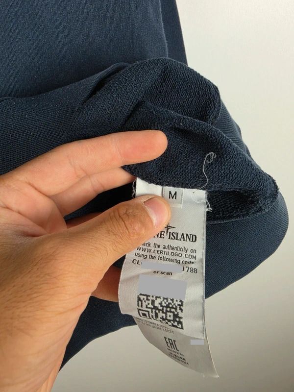 Stone Island Garment Dyed Navy Crewneck Sweatshirt Medium SS18